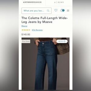 Anthropologie Maeve Colette Full Length